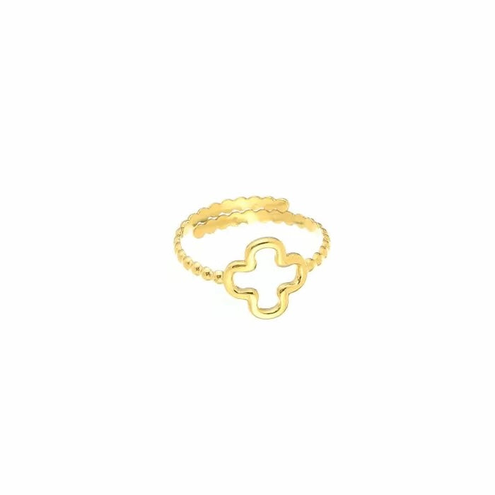 ring- klaver goudkleurig