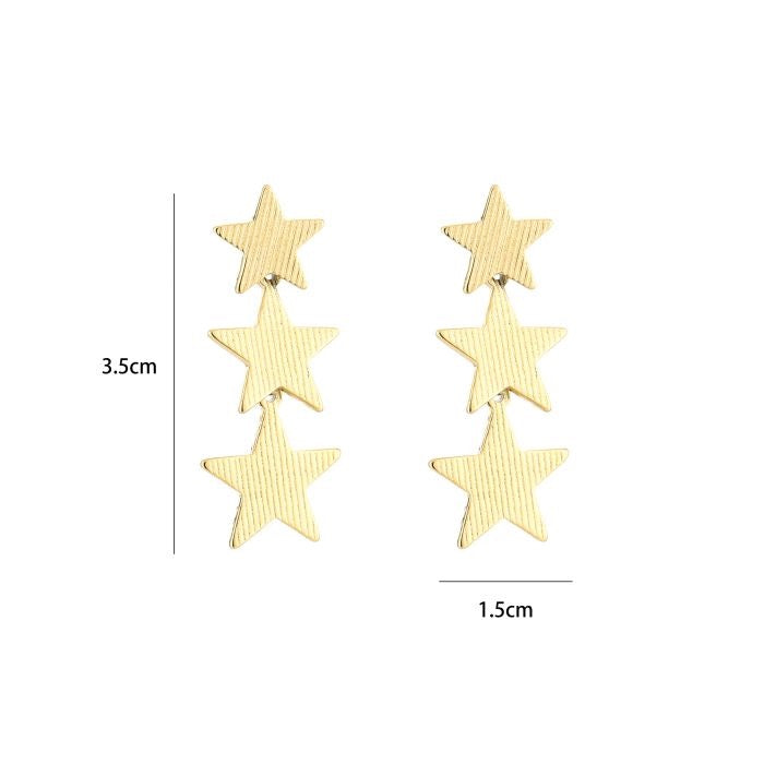 oorbellen- sterren goudkleurig