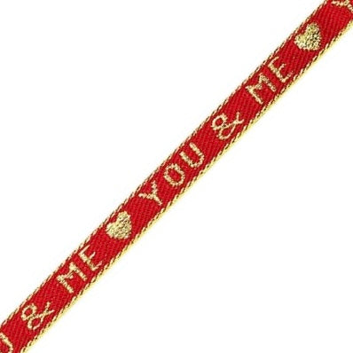Armbandje- you & me rood
