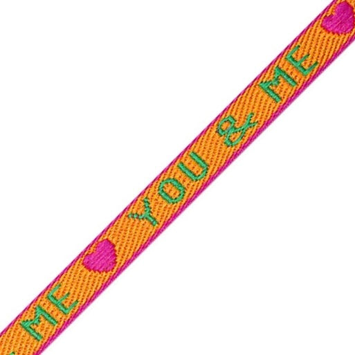 Armbandje- you & me oranje