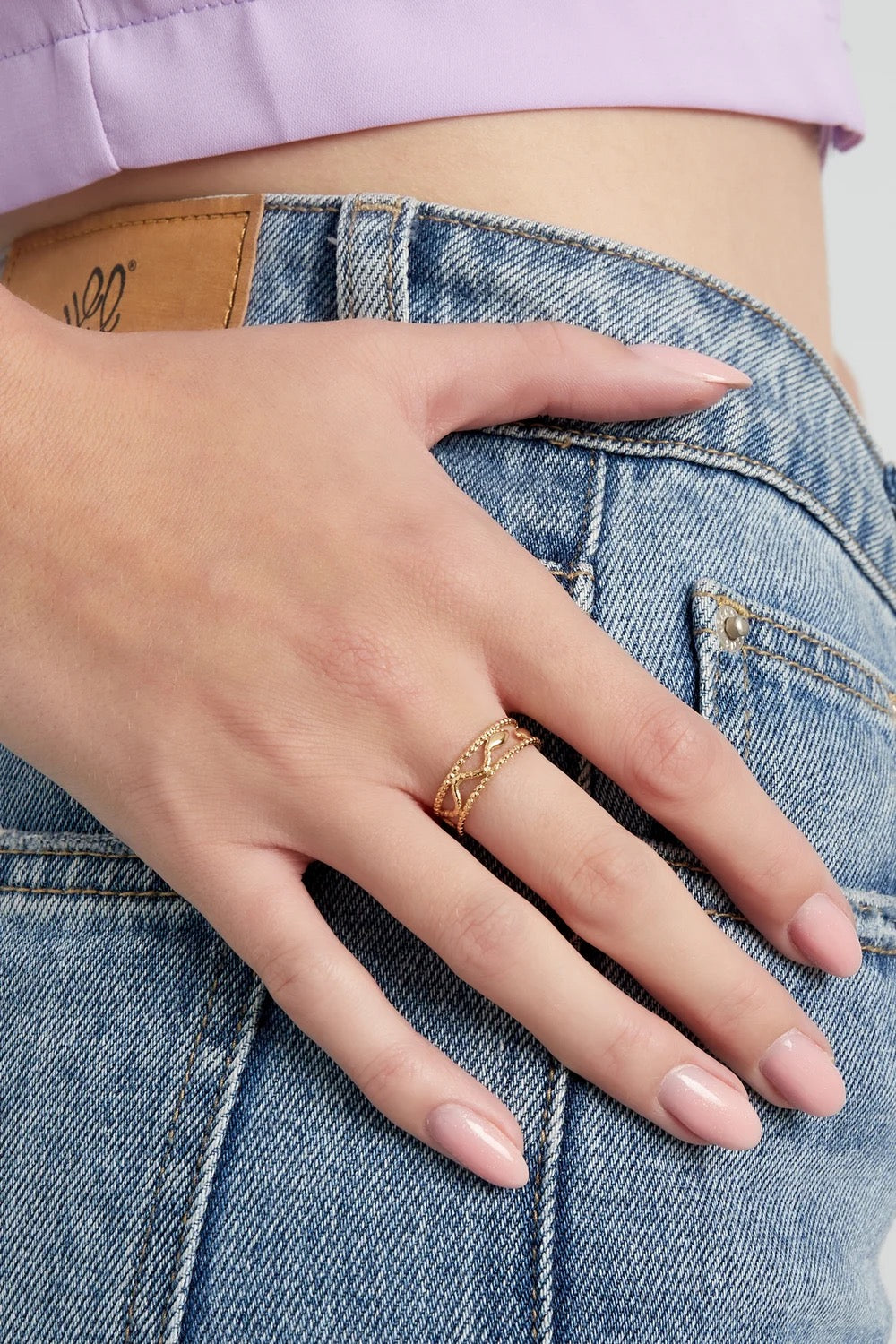 ring- slangetjes zilverkleurig