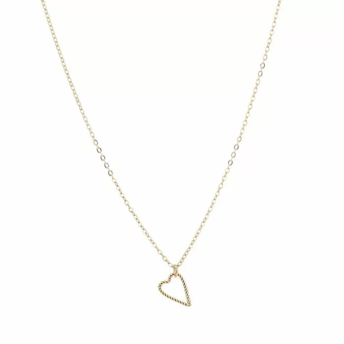 ketting- klein hartje goudkleurig