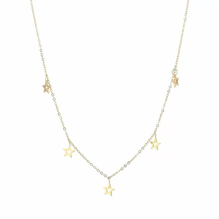 ketting- sterretjes goudkleurig