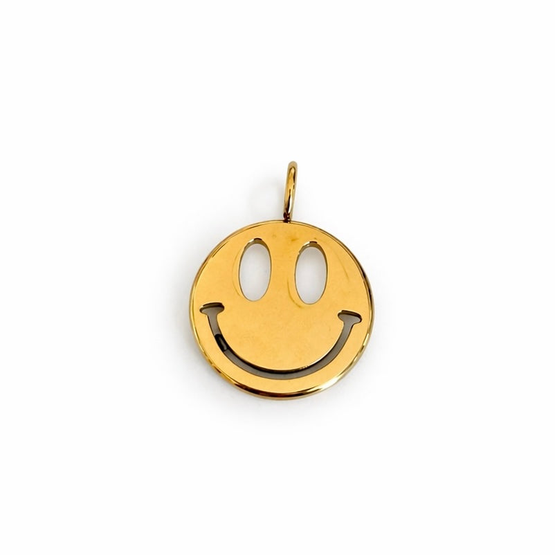 Bedel- grote smiley goudkleurig