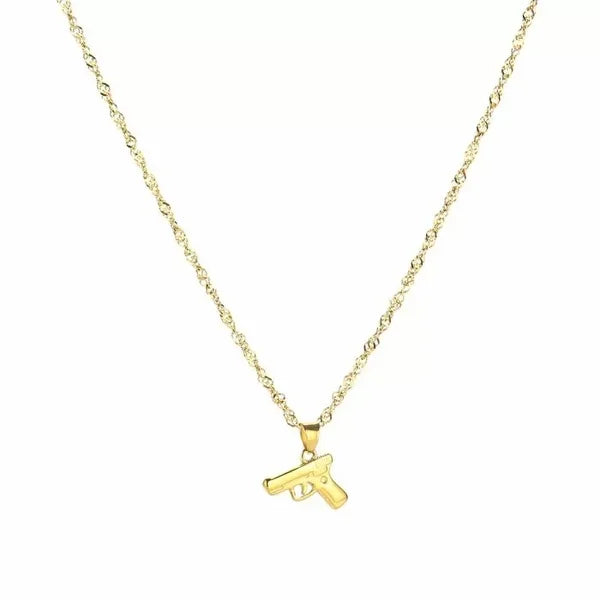 Ketting- dress to kill klein goudkleurig