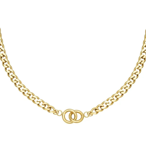 ketting- intertwined goudkleurig
