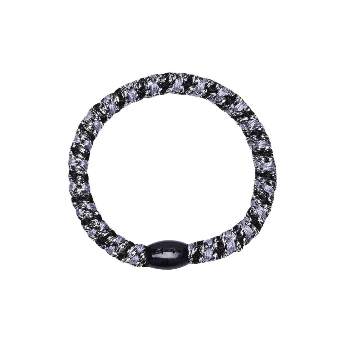 Elastiekje- zwart zilver