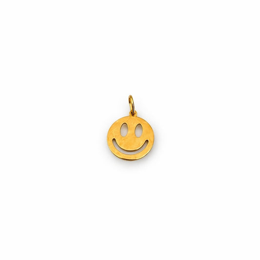 Bedel- smiley goudkleurig