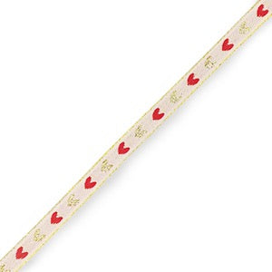 Armbandje- hartjes creme