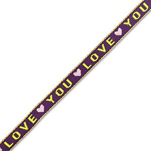 Armbandje- love you paars