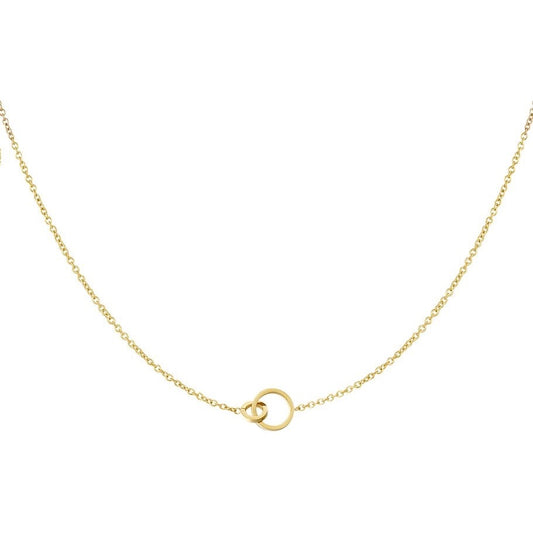 ketting- intertwined goudkleurig