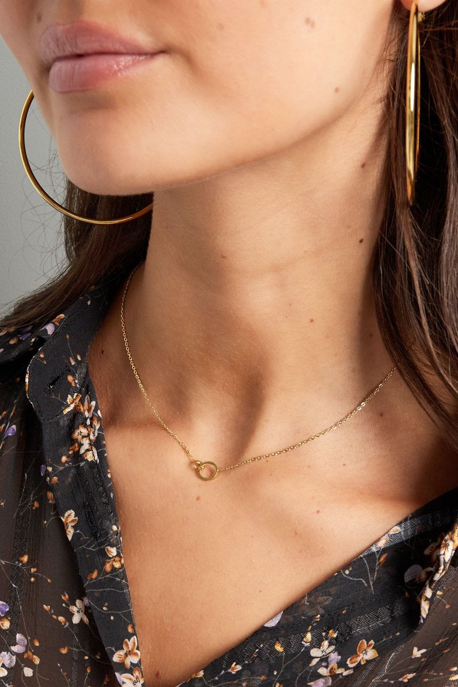 ketting- intertwined goudkleurig