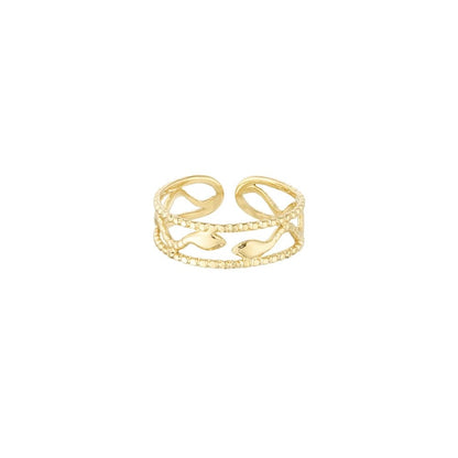 ring- slangetjes goudkleurig