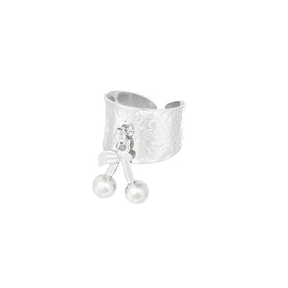 ring- kersje zilverkleurig