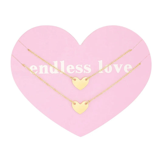 Armbandje- hartjes 2x goudkleurig