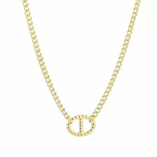 ketting- dubbel d goudkleurig