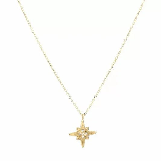 Ketting- galaxy ster goudkleurig