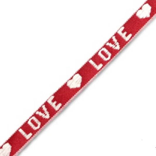 Armbandje- festival love rood