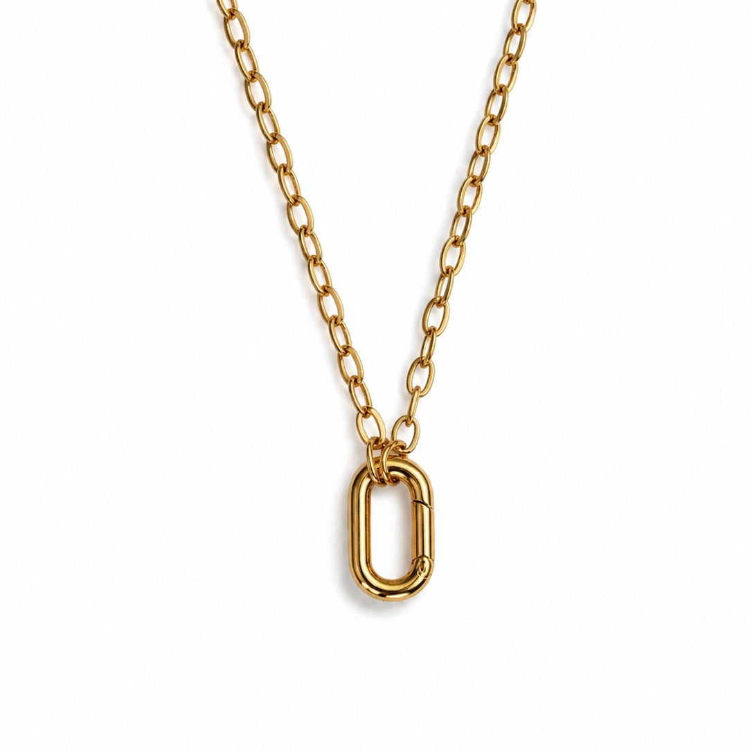 basis ketting voor bedels met slot wat open kan