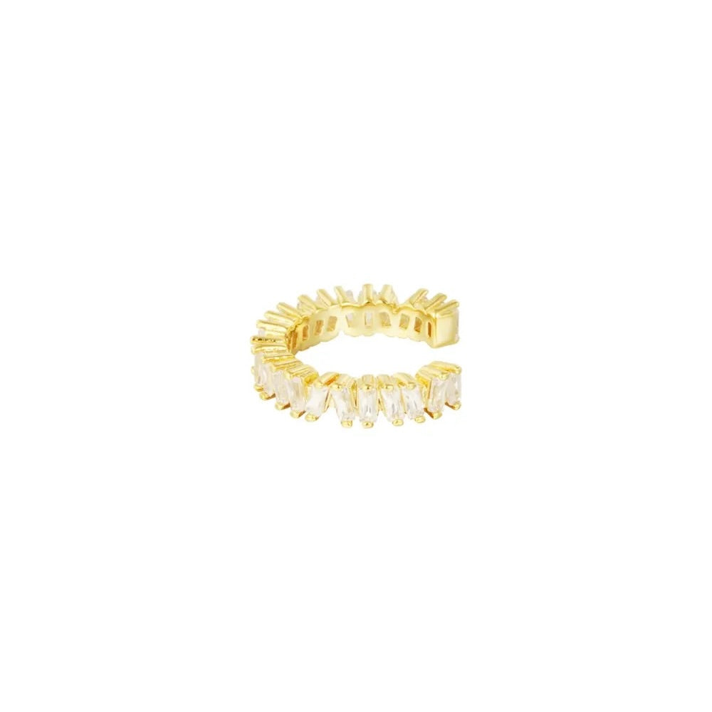 earcuff met steentjes goudkleurig 