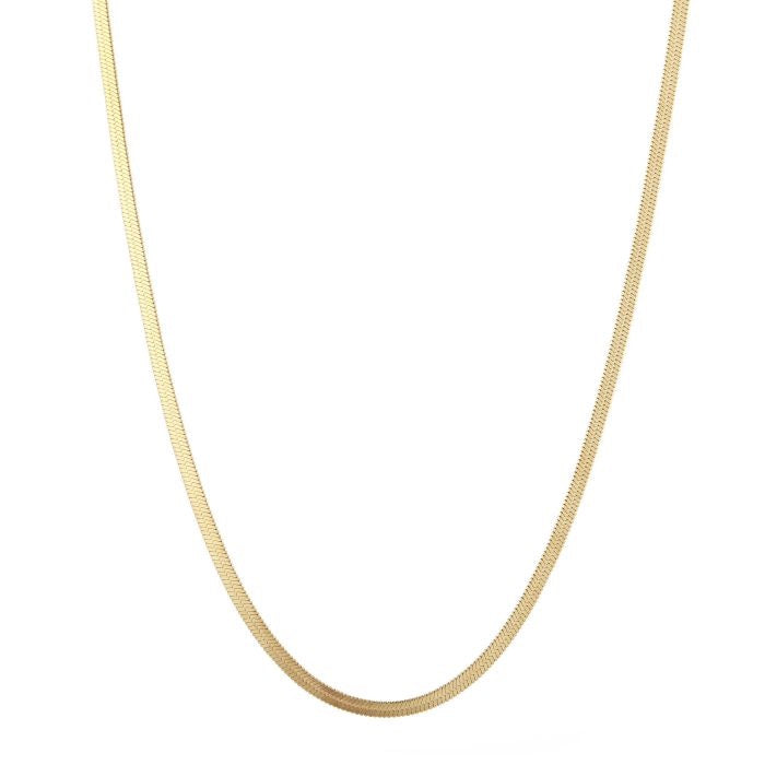 ketting goudkleurige flat chain