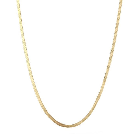 ketting goudkleurige flat chain