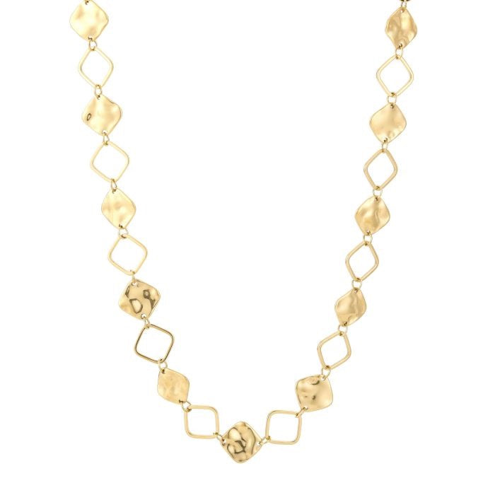 ketting met vierkante schakels goudkleurig 
