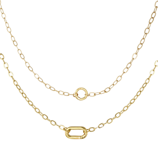 charm bar- ketting met bedel naar keuze goudkleurig